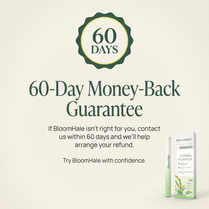 BloomHale 60-day money-back guarantee
